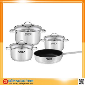 Bộ nồi từ 4 chiếc Chefs EH-CW4430