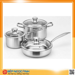Bộ nồi Inox 3 món cao cấp 304