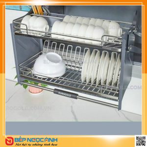 Giá bát đĩa nâng hạ inox 304 nan Oval EPV9090 – Eurogold