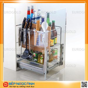 Giá dao thớt ERO2030B nan vuông inox bóng – Eurogold