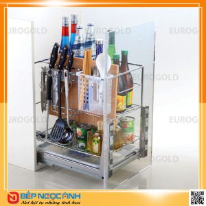 Giá dao thớt ERO2040B nan vuông inox bóng – Eurogold