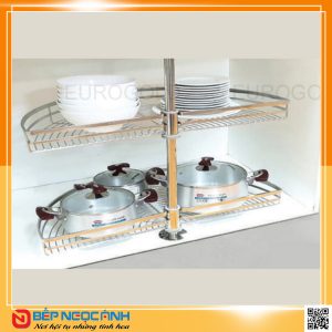 Mâm xoay inox mờ nan dẹt EPL180A – Eurogold