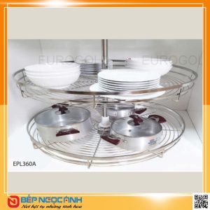 Mâm xoay inox mờ nan dẹt EPL270A – Eurogold