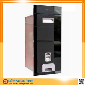 Thùng gạo gương nút nhấn B303 (Black) – Eurogold