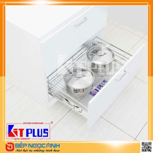 Giá xoong nồi nan dẹt inox mờ Kit Plus BG VIP.80