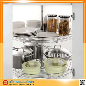 Mâm xoay Inox mờ cao cấp mở toàn phần - 360 Kit Plus DK.360