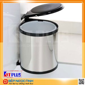 Thùng rác Inox tròn gắn cánh Kit Plus DF.14L